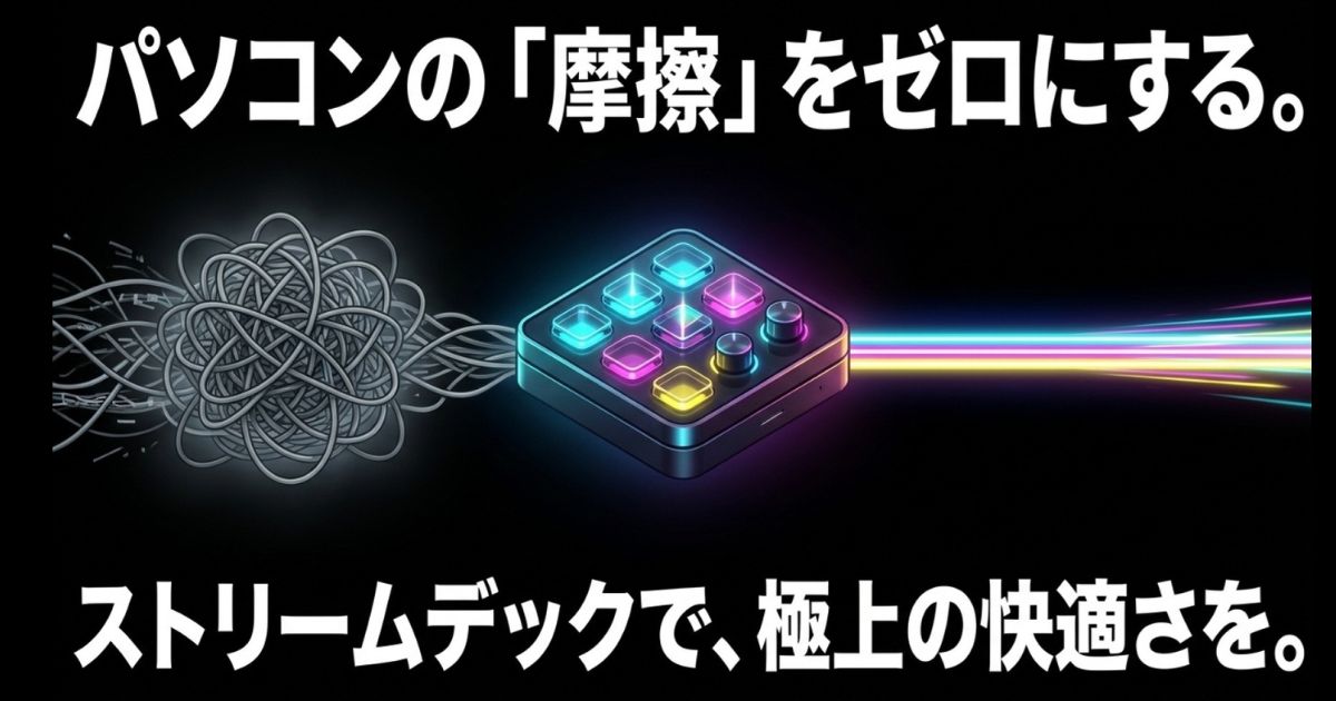 パソコン操作におけるストレスや摩擦をゼロにし、極上の快適さを提供するストリームデックの結論。