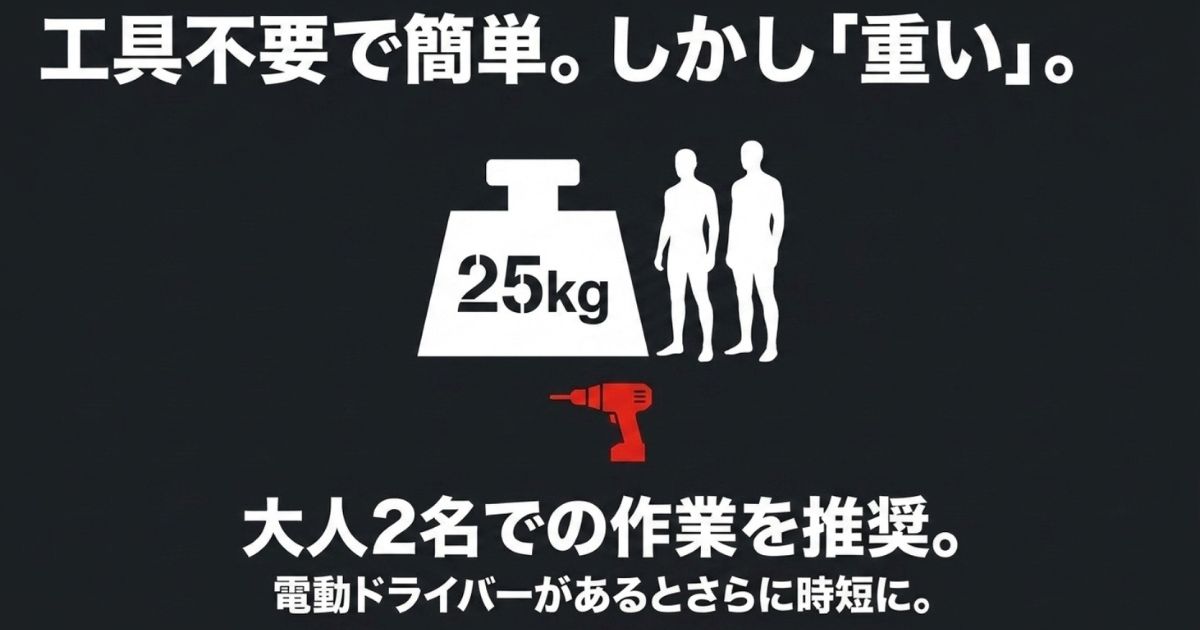 DXRacer組み立て時の注意点と総重量25kgの壁
