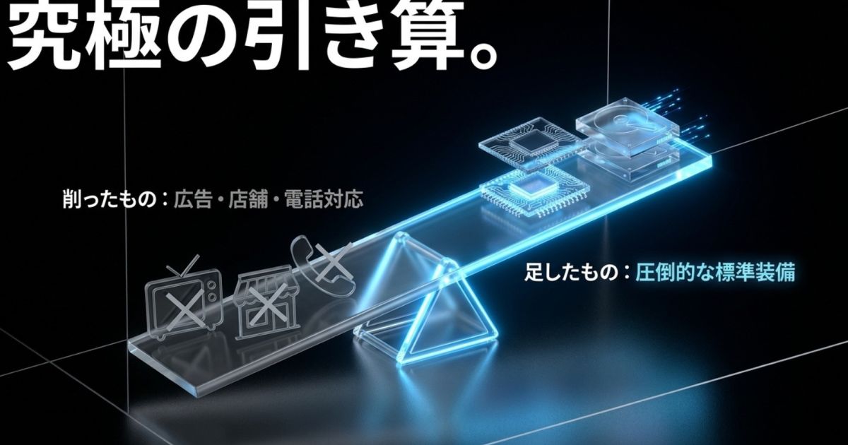 究極の引き算。広告・店舗・電話対応を削り、圧倒的な標準装備を足したOZgamingのコスト戦略