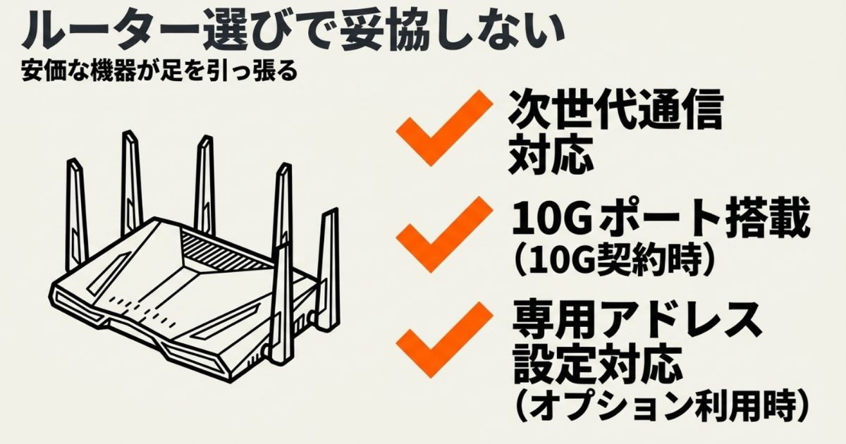次世代通信対応、10Gポート搭載などルーター選びで妥協しないためのチェックポイント
