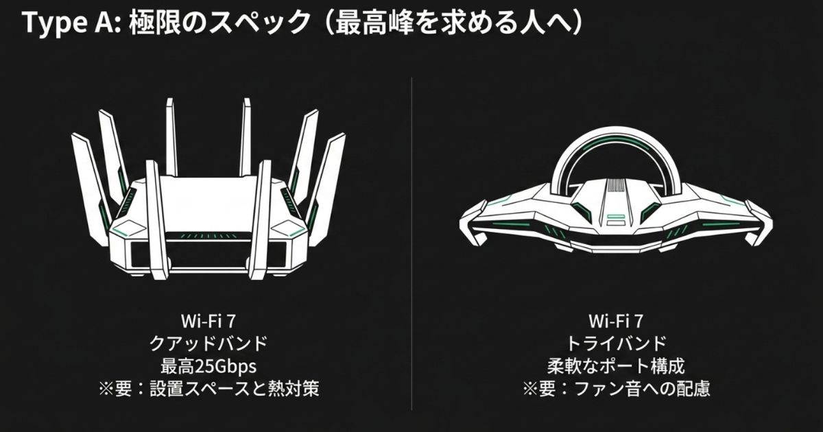 Wi-Fi 7やクアッドバンドに対応した極限スペックのルーターモデル